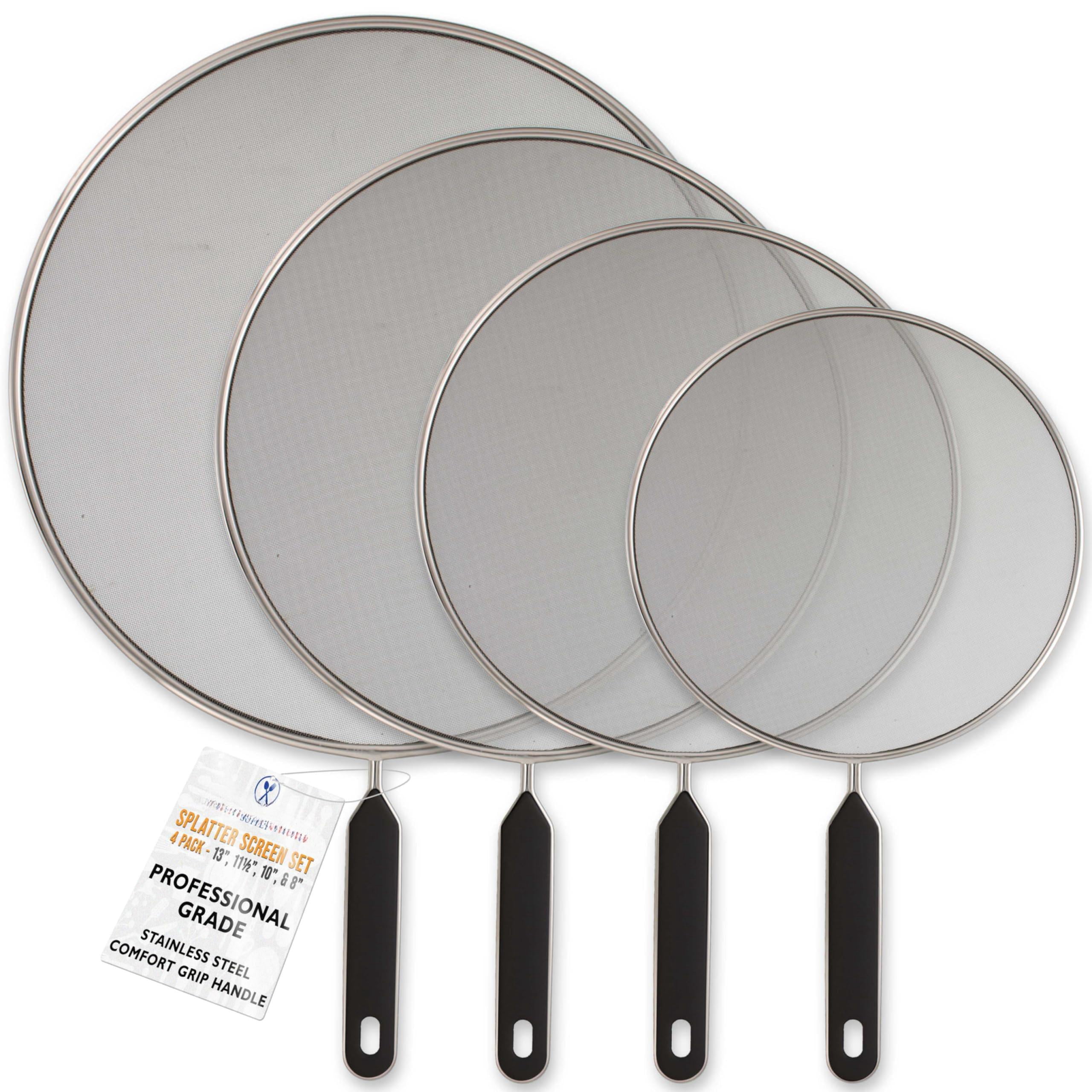 4-piece Stainless Steel Splatter Guard Set (13