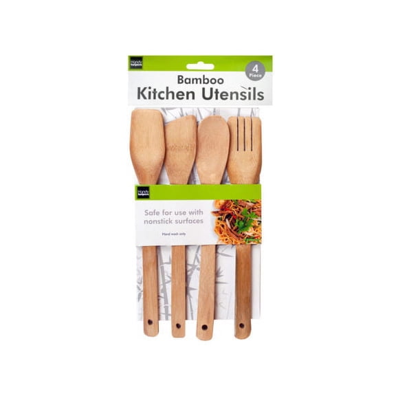 4 piece bamboo tools