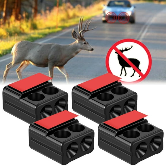 4-piece deer warning whistle device, deer drive whistle, physical sound wave technology mini car whistle, waterproof preservation deer whistle, animal alarm device