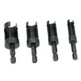 thumbnail image 1 of 4 piece hole cork drill bit hexagonal for countersunk holes, 1 of 5