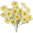 thumbnail image 1 of 4-piece set of artificial wildflowers, faux long-stem silk flowers, artificial flower arrangements for mothers, wedding bridal bouquets, table centerpieces, outdoor summer and spring decorations, 1 of 10