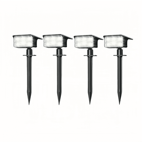 FTX 4-Pack Solar Landscape Lights, Outdoor Spotlights