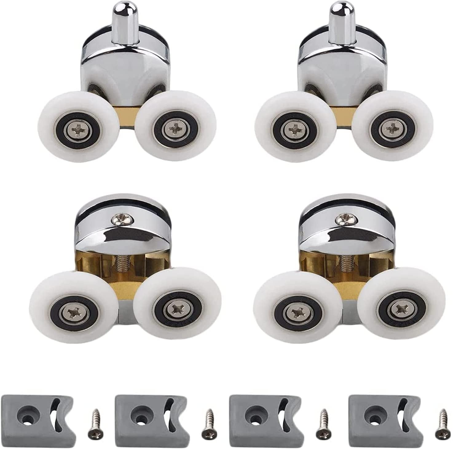 4 pieces Sliding Door Casters Wheel, Casters for Shower Door, Shower