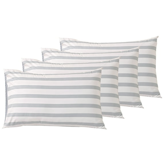 4 pieces Standard/Queen size 20x28in bed pillowcases pillow protector cover