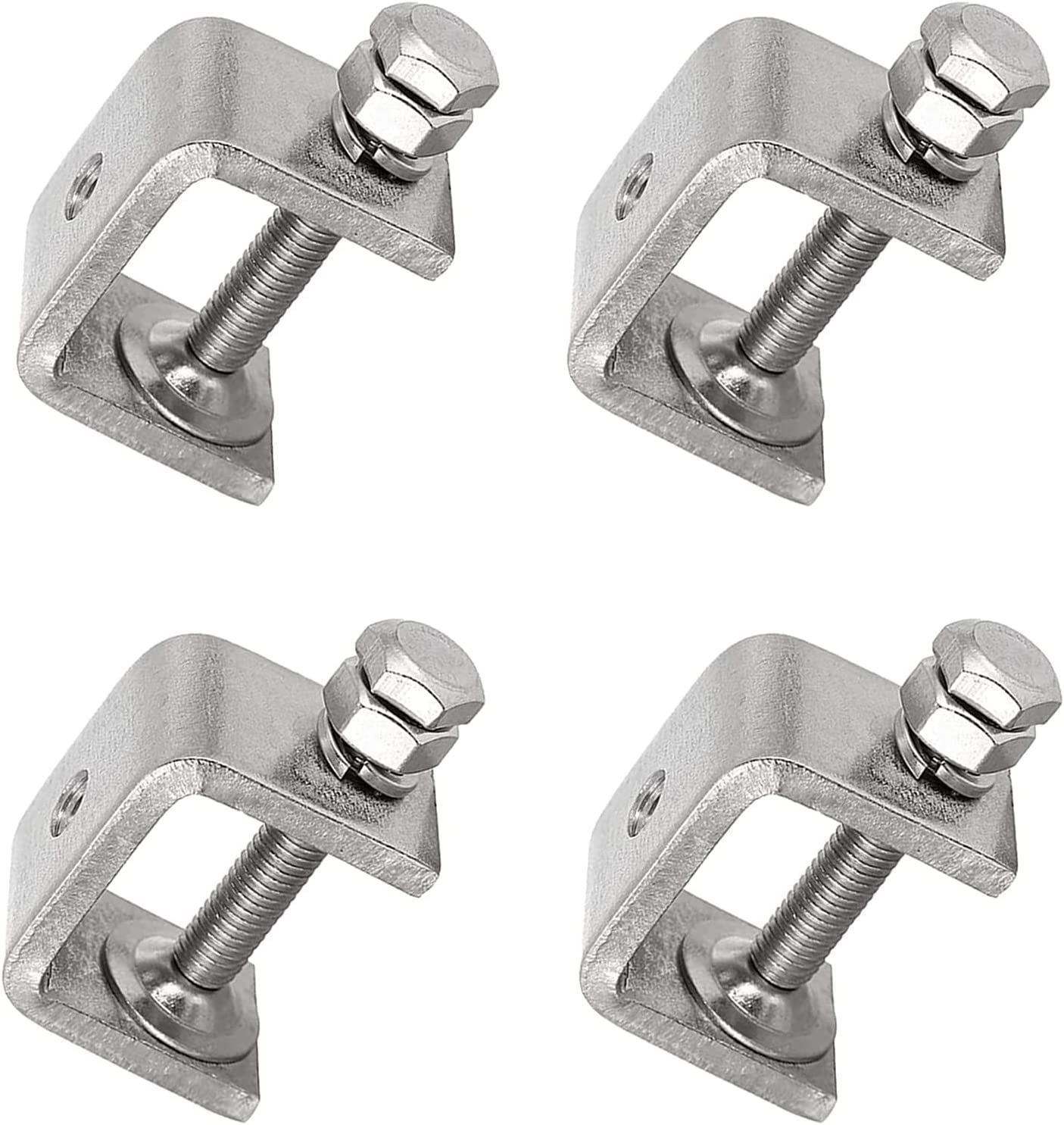 4 pieces of 304 stainless steel type clamps, heavy-duty clamps, for woodworking, welding, construction, household vise type clamps
