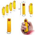 thumbnail image 1 of 4 pieces of pepper spray 0.5 ounces personal defense safety protection keychain, yellow, suitable for solo nighttime activities, 1 of 5