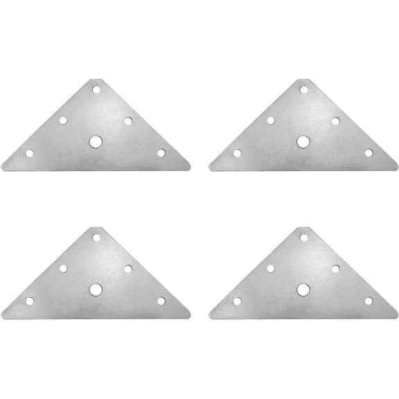 4 pieces of stainless steel triangular flat angle codes, right angle brackets