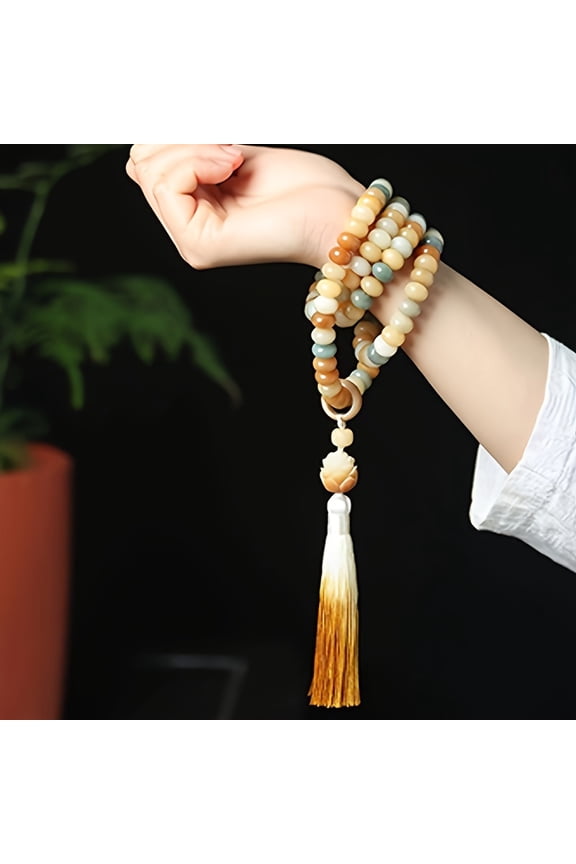 4 pieces/set of natural stone eight planet bracelets: hipster eight planet beads - Cosmic yoga chakra solar bracelet, perfect for yoga and astronomy enthusiasts,Polychrome