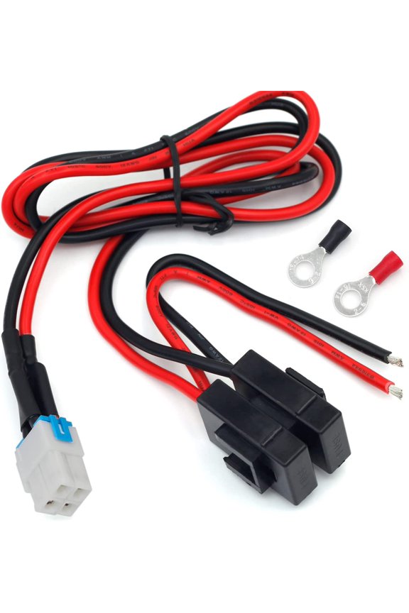 4-pin 12AWG DC Power Supply Cable for Yaesu Radio FT-450D FT-891 FT-991-A FT950 FTDX-1200 Kenwood TS-480 TS-590SG TS-890s Icom IC-7000 IC-7200 IC-7600 IC-7300 Alinco DX-SR9T Vertex
