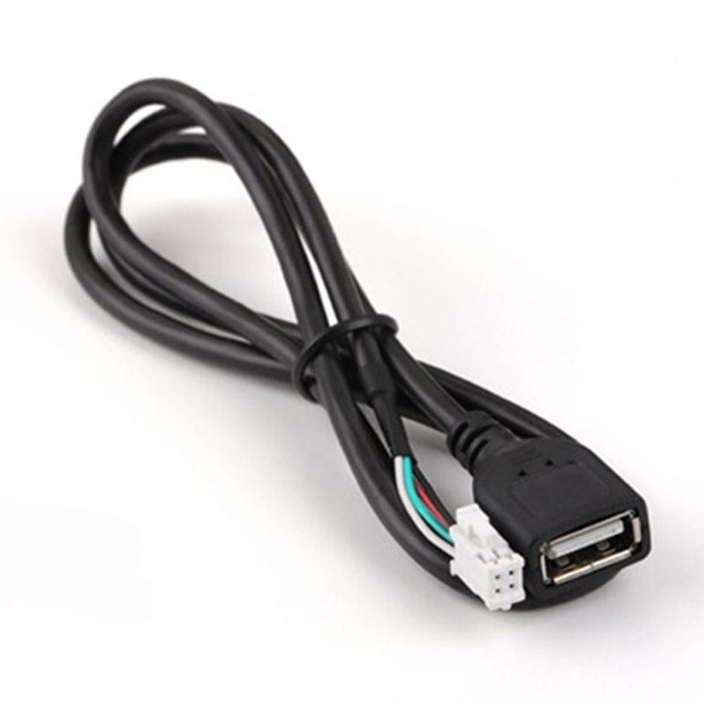 Adaptateur USB Pour Radio Auto Android – Câble 4 Broches à Brancher Directement à L’Arrière De L’Autoradio (20cm, Compatible 307, C4…)