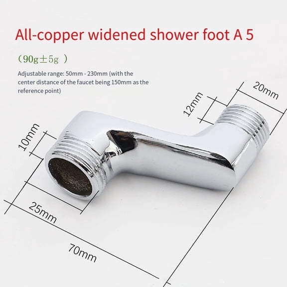 4 point Angle Elbow Fittings Thickened Reducer Bends for Shower Head Accessories