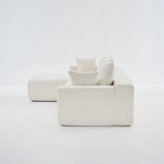 4 - seat cloud sofa, luxurious chenille / No assembly, fits primary living area