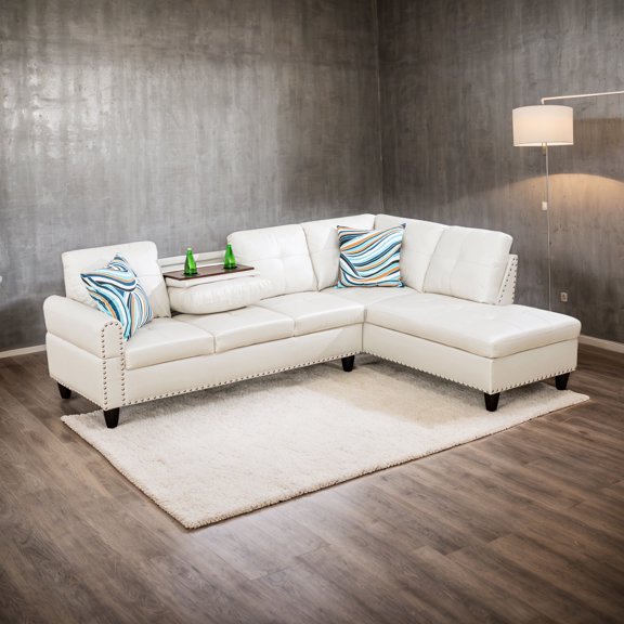 4-seater L-shaped sofawith 90° Swivel Cup Holders, apartment, living room, and office sofa(Includes 2 Pillows)