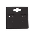 thumbnail image 1 of 4 set 100pcs Paper Earring Display Cards Blank Earring Cards Square Black 5x5cm, 1 of 1