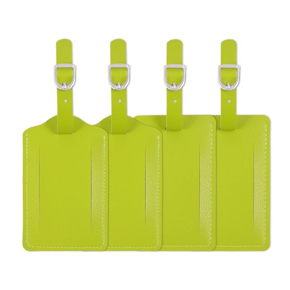 4 set Luggage Tag,PU leather Travel Tags, portable travel accessory,Bag Tags with Name Card Holder