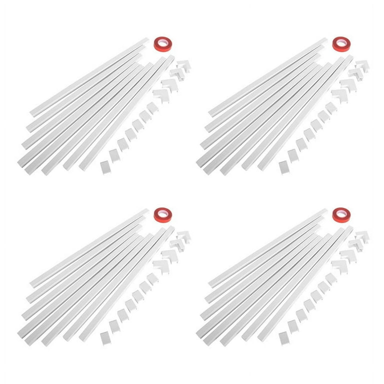 4 set One-Cord Channel Cable Concealer - -03 Cord Cover Wall System - 125  Inch 