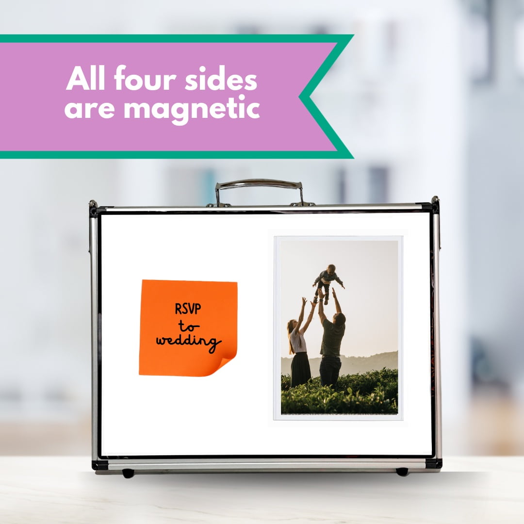 Brilliant and Compact Versatile Tabletop Dry Erase Board 4sided