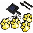thumbnail image 1 of 4 solar dog animal paw print Lights garden statue lantern LED path 3" light lamp, 1 of 7
