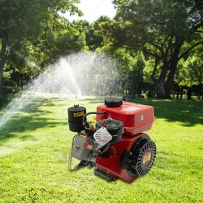 4-stroke 3-horsepower single-cylinder diesel engine, Recoil Start System Diesel Motor for Go Cart, Mini Bike, Chipper, Log Splitter, Lawn Mower, Cement Mixer (Red)