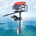 thumbnail image 1 of 4-stroke 6 HP Outboard Motor Boat Engine,170cc Heavy Duty Boat Engine w/Air Cooling System, Single Cylinder Fishing Boats Engine, Outboard Motor for Inflatable Boats, Canoes, Sailboats, Yachts, 1 of 10