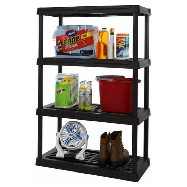 4tier 18"x36"x53" Heavyduty Ventilated Plastic Storage Shelf Unit 600