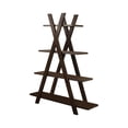 thumbnail image 1 of 4-tier Crisscross Bookcase Cappuccino, 1 of 2