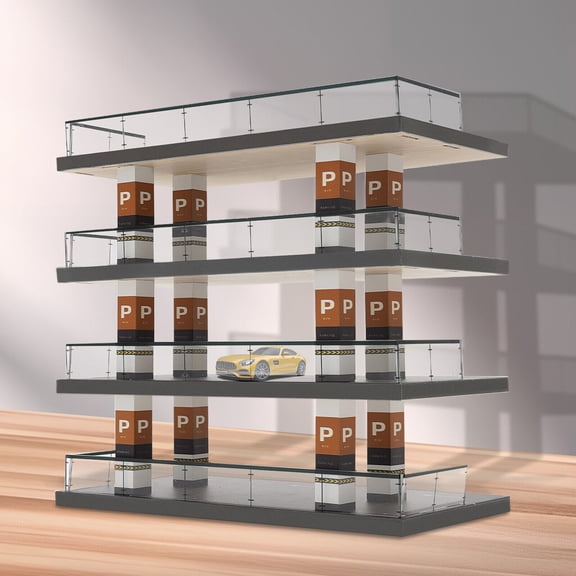 4-tier Design Diorama Parking Scaled at 1:64 For Home Decoration and Storage, Educational Toys, Business Gifts