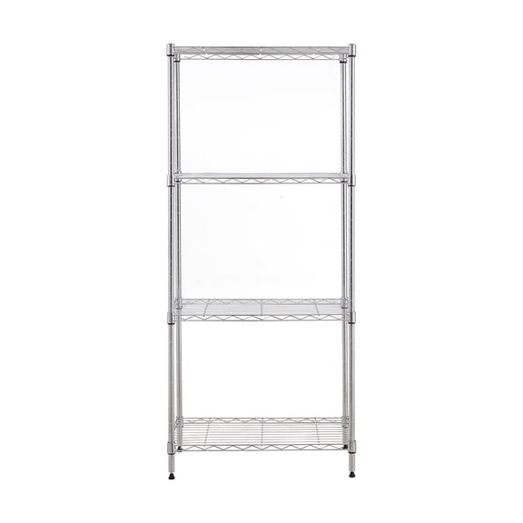 4 tier chrome utility wire shelving unit 14x24x53in