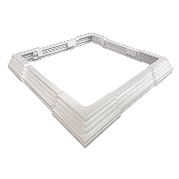 4 to 6.5” Adjustable/Trimmable Small Corner (4pc.) Trim Skirt (Wraps, Sleeves, Posts) (3