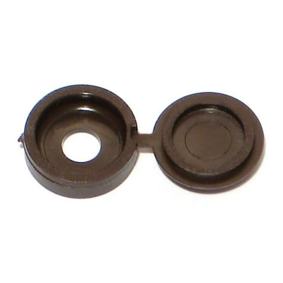 #4 to #6 Brown Nylon Plastic Screw Covers (20 pcs.)