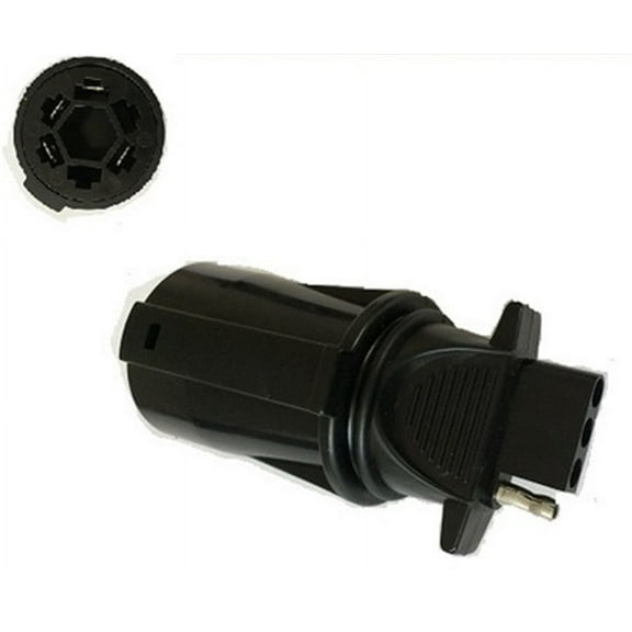 4 to 7 Pin Blade Towing Hitch Plug Adapter Connector for Car RV Trailer Camper