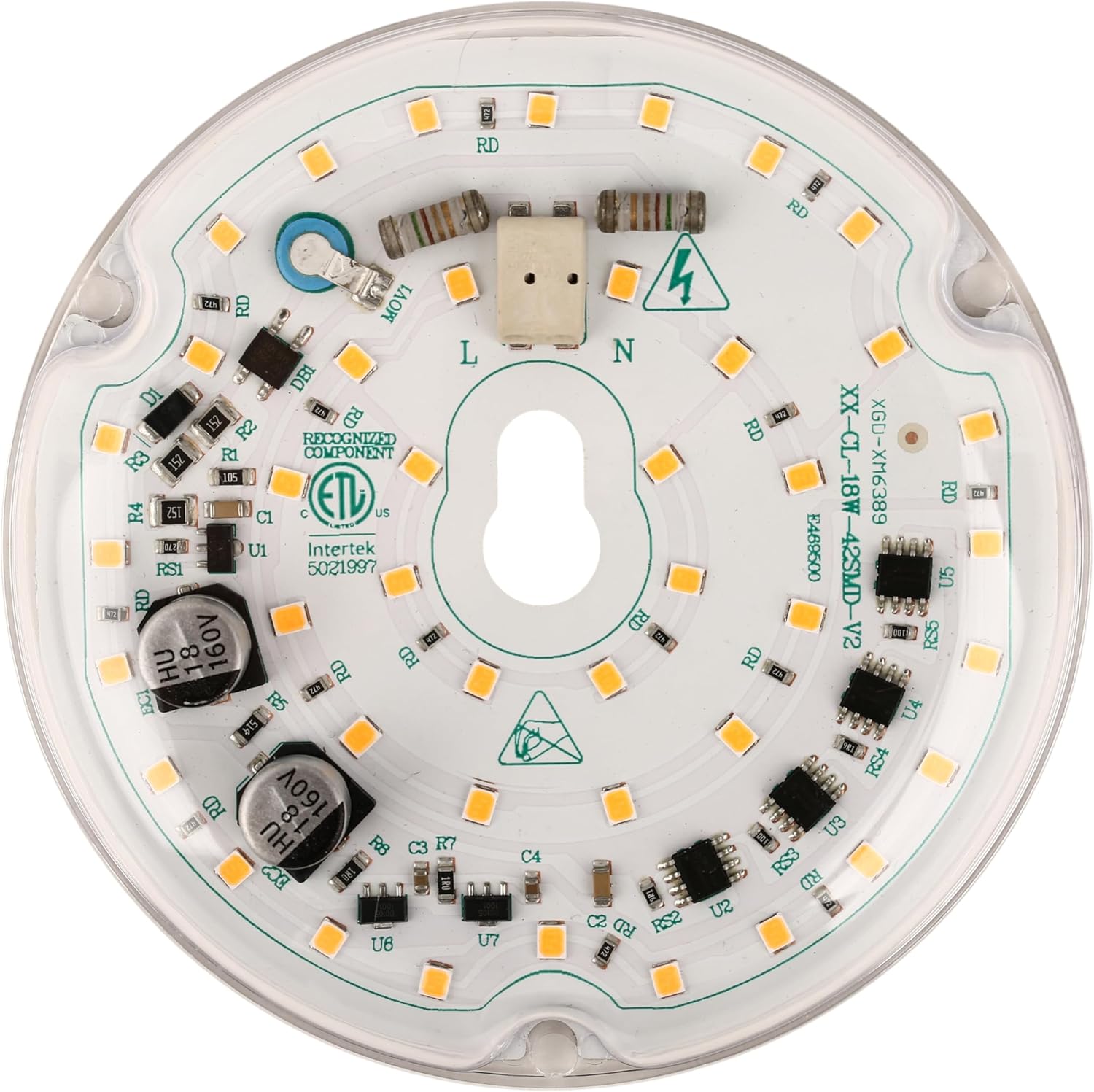 4\u201c LED Ceiling Fan LED Light Replacement, 120V 18W 1800LM 90Ra LED