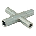 thumbnail image 1 of 4-way Faucet Key or Valve Key - By Plumb USA, 1 of 1