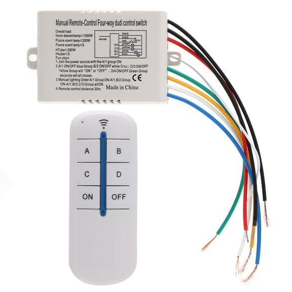 4-way Panel for Smart Light Receiver Remote Light for Led Ceiling Lights Lamps Fluorescent Lamps