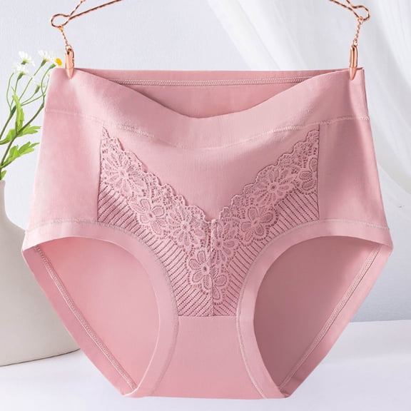 4-way-stretch Panties for Women Lightweight Floral Panties Seamless Breathable Underwear Comfortable Casual Panties Yoga Undergarments Plus Size Daily Garments