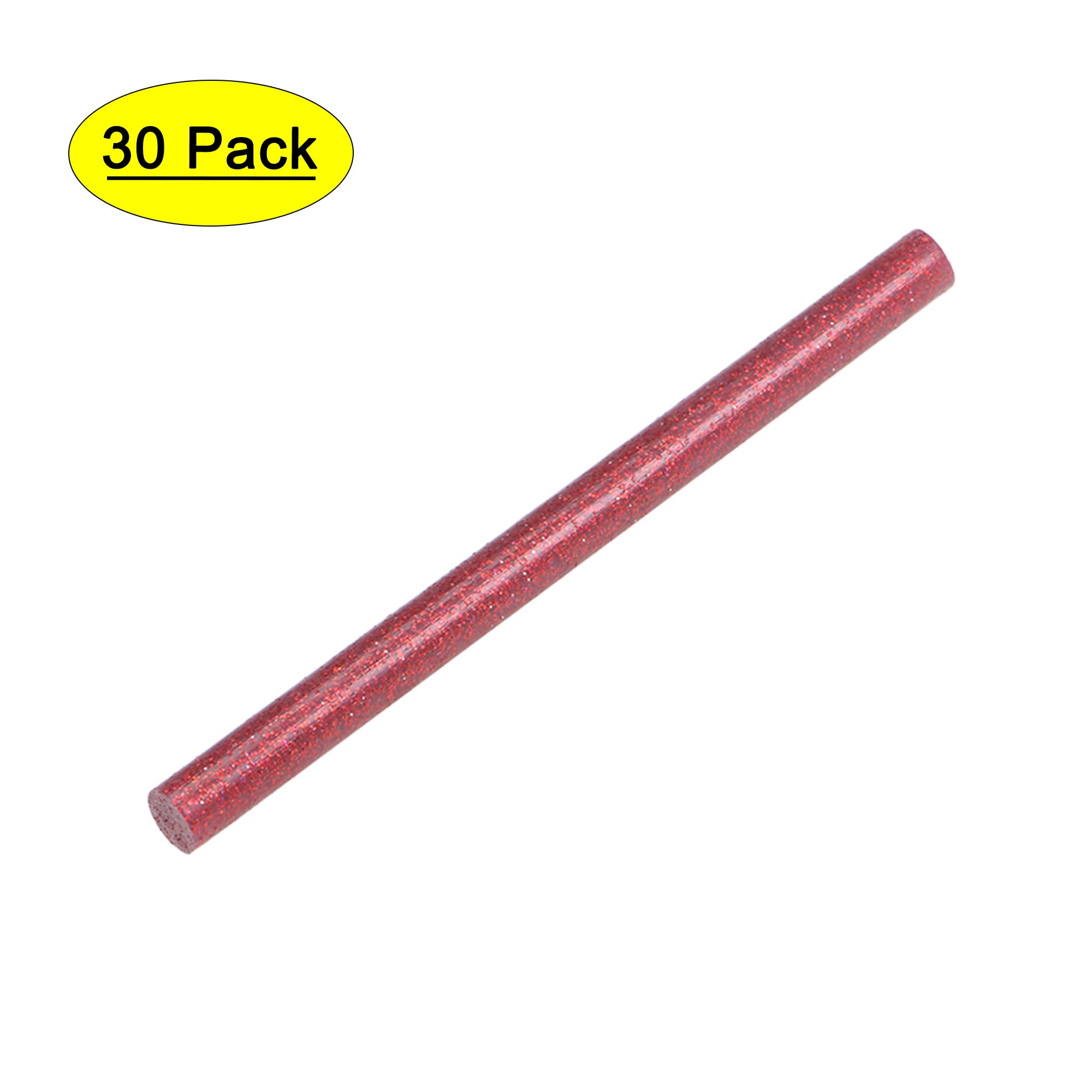 4 x 0.27 Glitter Red Mini Hot Glue Gun Sticks for Glue Guns 30 Pack 