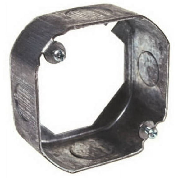 4" x 1-1/2" Deep Octagon Extension Ring Steel, Each