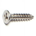 thumbnail image 1 of #4 x 1/2" 18-8 Stainless Steel Phillips Flat Head Sheet Metal Screws SMSFSS-124, 1 of 1