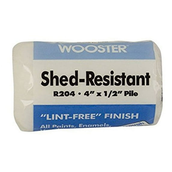 Wooster 4" Paint Roller Cover, 1/2" Nap, Woven Fabric R204-4