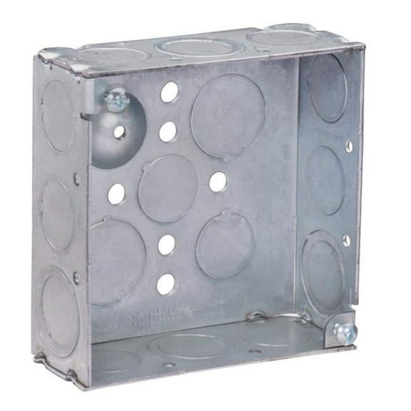 4 x 1.5 in. Steel Metallic Square Box