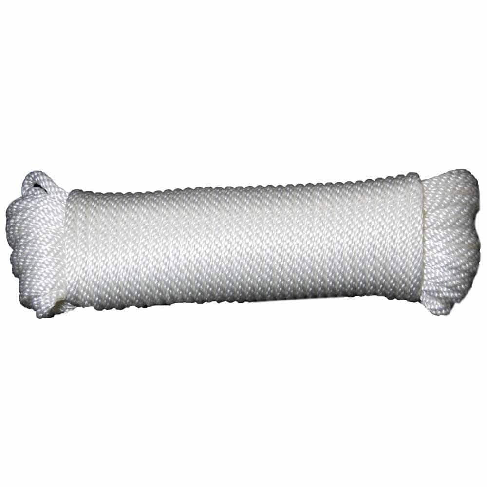 #4 x 1/8 in. Solid Braid Nylon Rope 100 ft. - Walmart.com