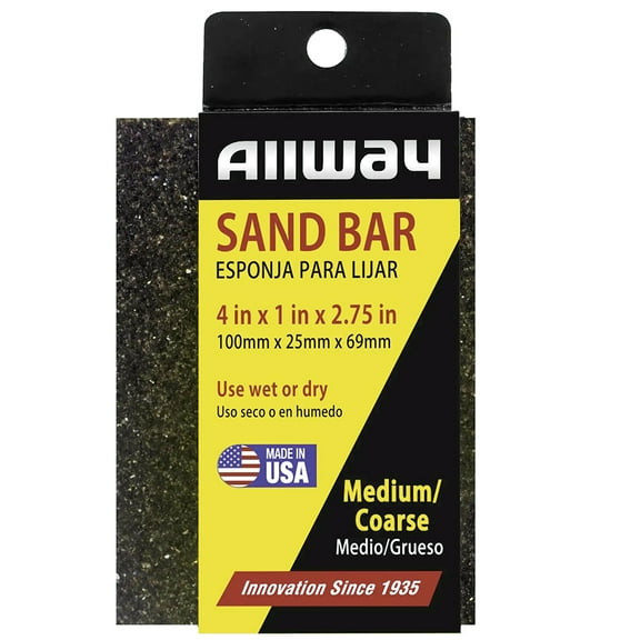 4" x 1" x 2-1/2" Allway MC Medium/Coarse Grit Sanding Sponge