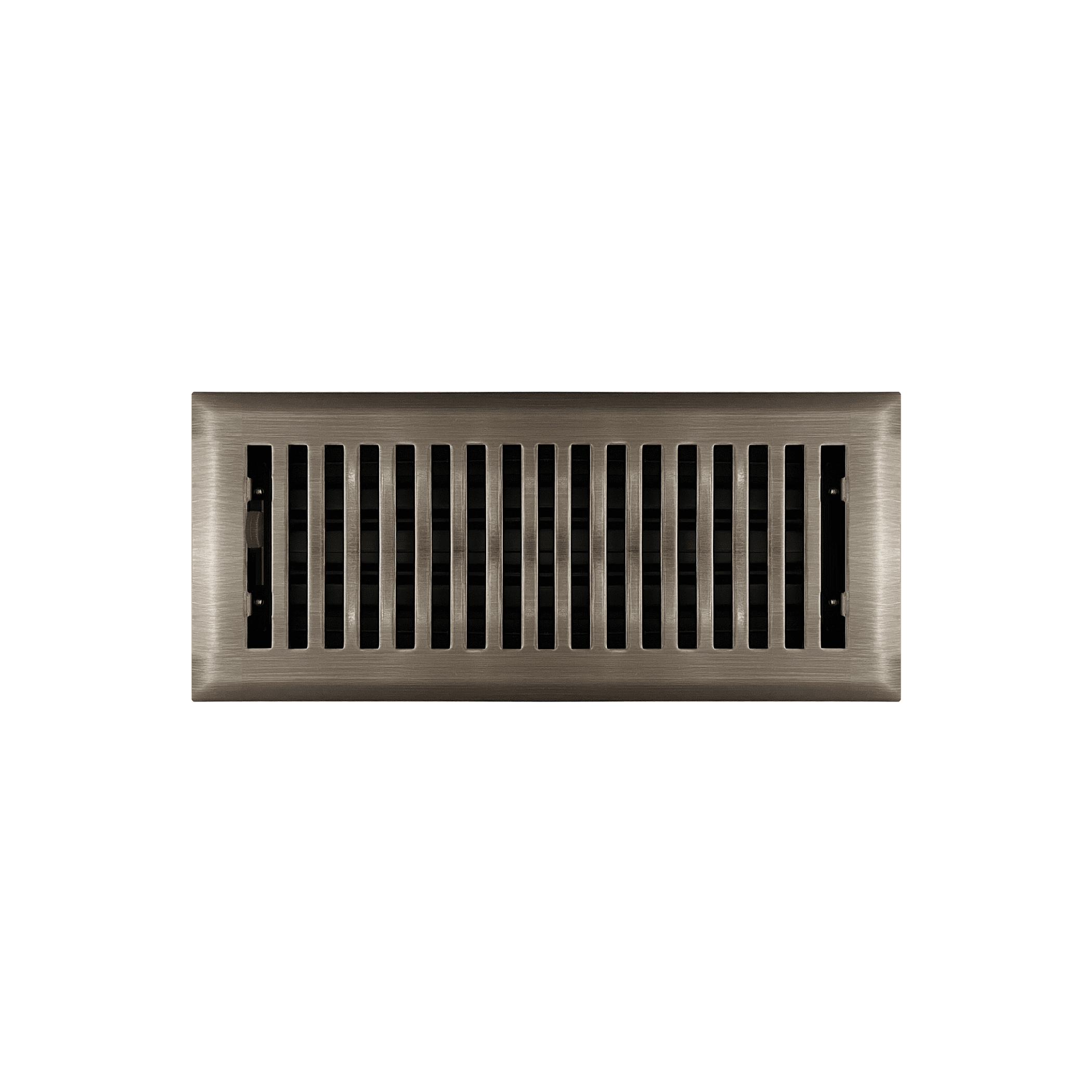 4" x 10" Antique Brass Contemporary Style Floor Register - Decorative Vent Cover