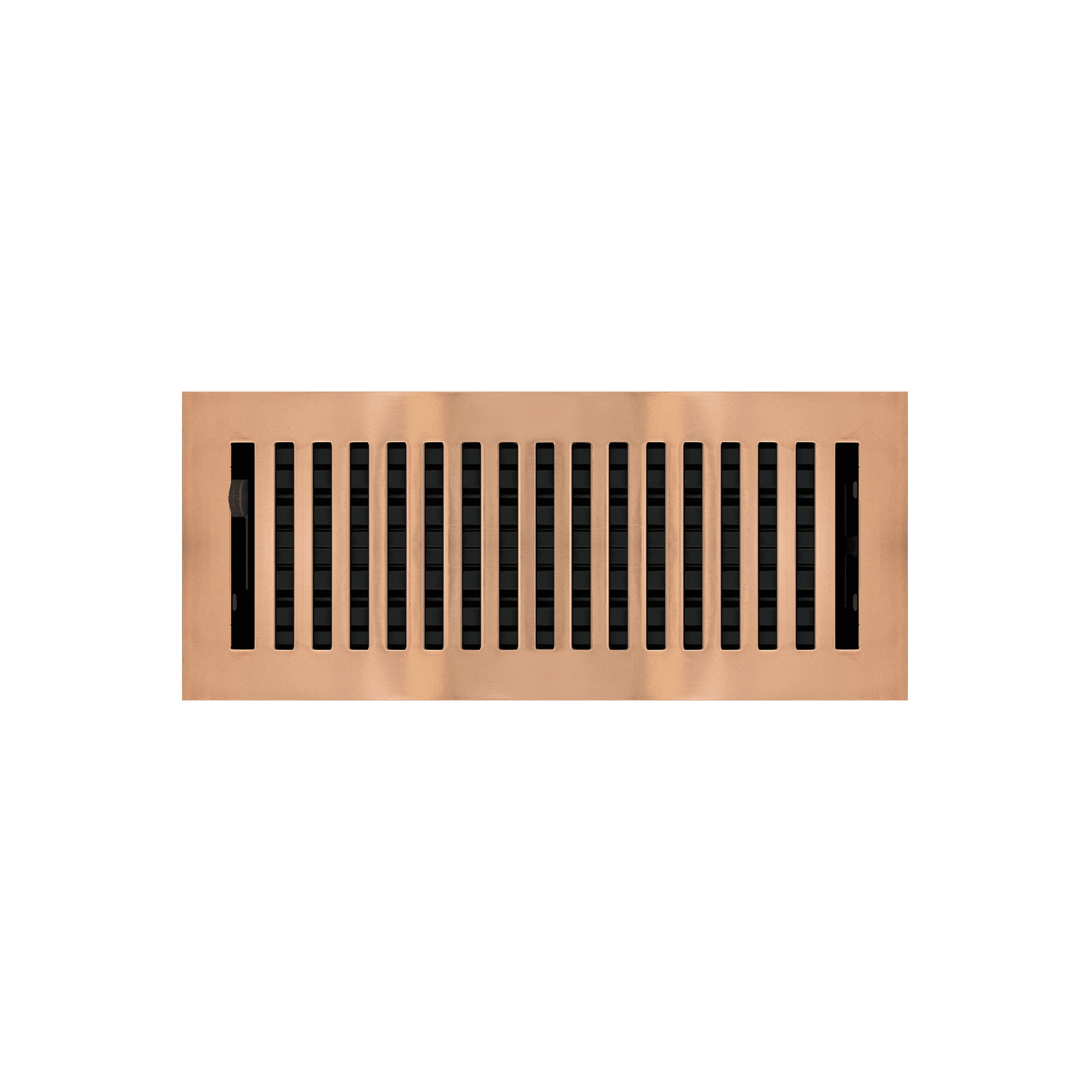 4" x 10" Copper Plated Contemporary Style Floor Register - Decorative Vent Cover