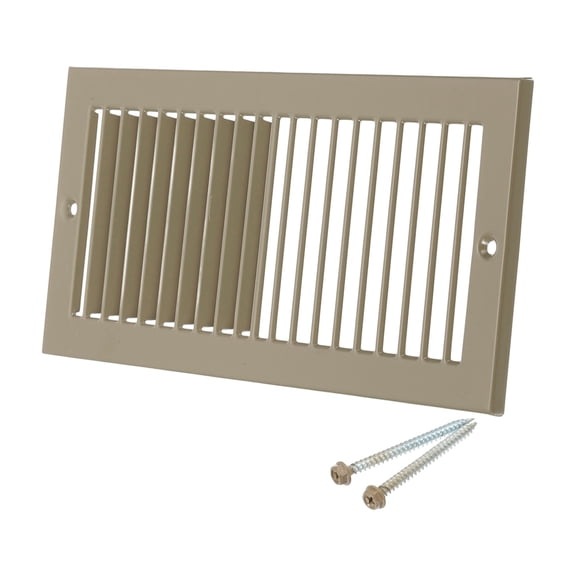 4" x 10" Duct Opening Vent Cover, Toe Kick Vent Cover HVAC for Wall Floor, Brown-Outer Size: 5.4" x 11.4"