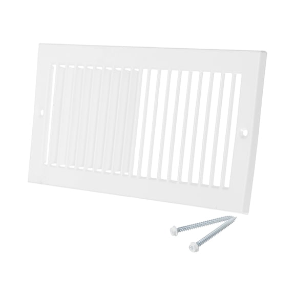 4" x 10" Duct Opening Vent Cover, Toe Kick Vent Cover HVAC for Wall Floor, White-Outer Size: 5.4" x 11.4"