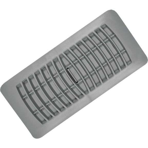 4" x 10" Grey Poly Floor Register
