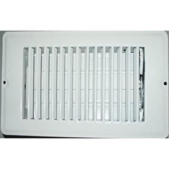 4 x 10 in. Floor Register, White