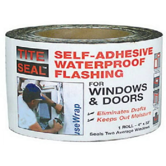 4" x 100' Tite Seal Self-Adhesive Waterproof Flashing, Each