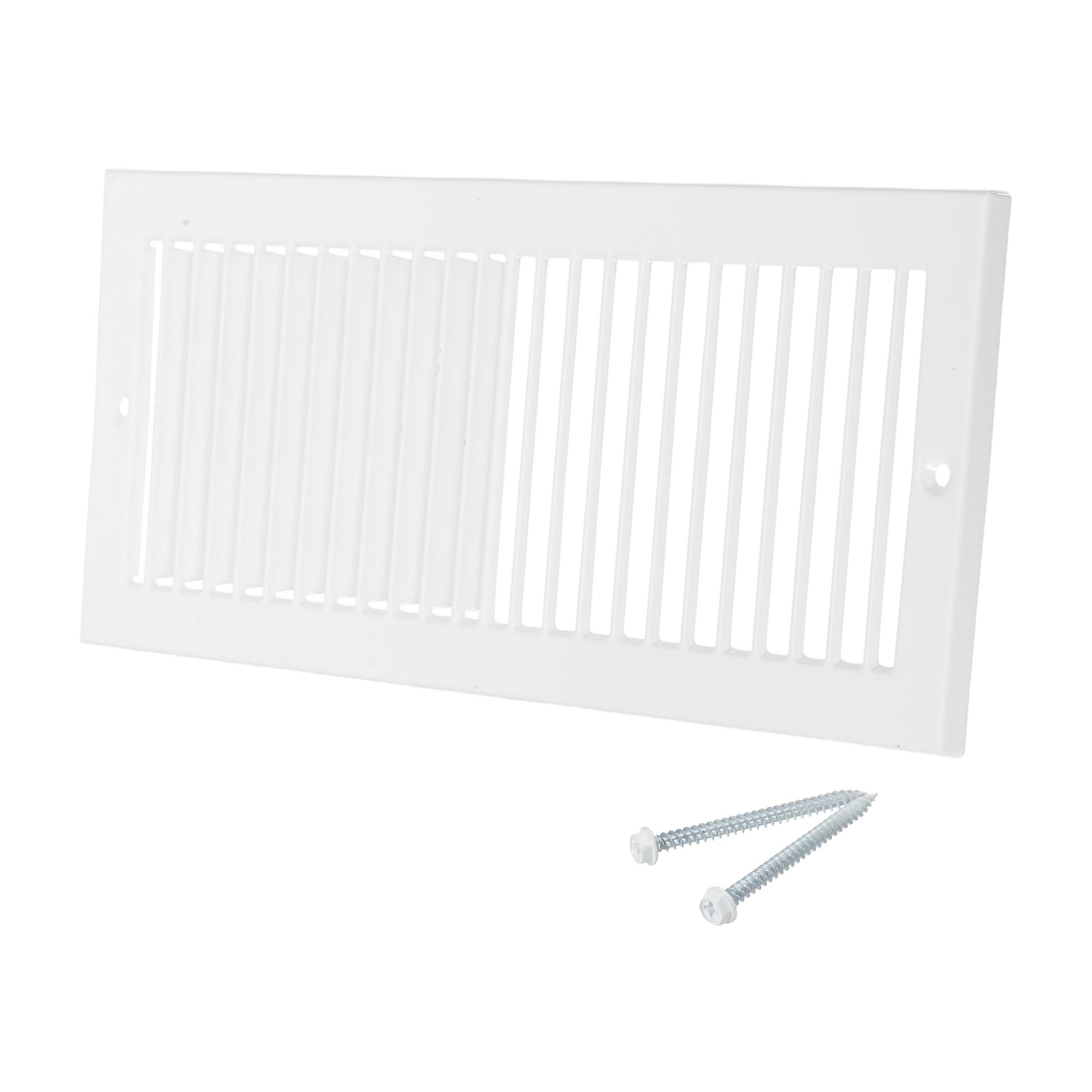 4" x 12" Duct Opening Vent Cover, Toe Kick Vent Cover HVAC for Wall Floor, White-Outer Size: 5.4" x 13.4"